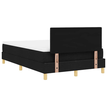 Postel S Boxspringem S Polštářem Černá 120 X 190 Cm Textil