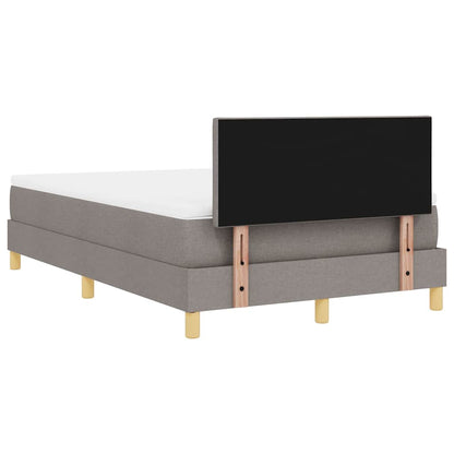 Postel S Boxspringem S Polštářem Taupe 120 X 190 Cm Textil