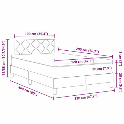 Postel S Boxspringem S Polštářem Černá 120 X 200 Cm Textil