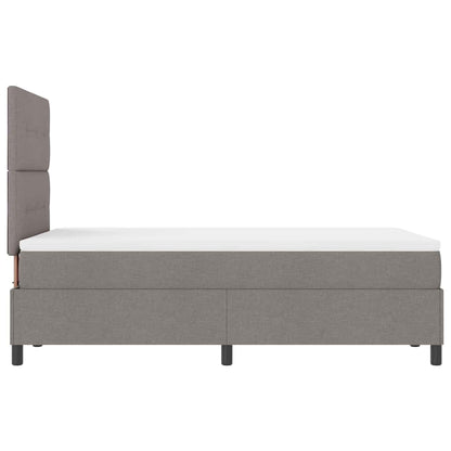 Postel S Boxspringem S Čelo Taupe 120 X 200 Cm Textil