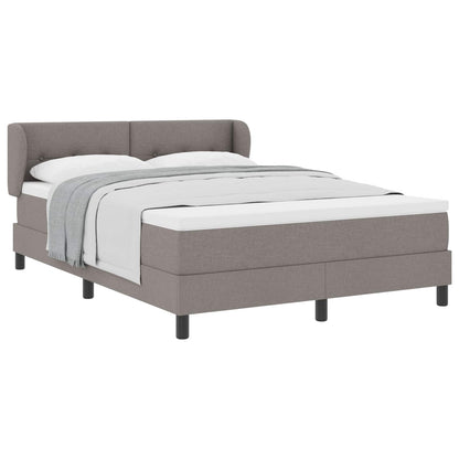 Postel S Boxspringem S Čelo Taupe 160 X 200 Cm Textil