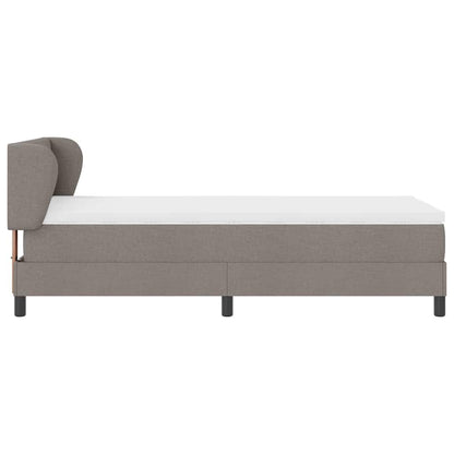 Postel S Boxspringem S Čelo Taupe 90 X 200 Cm Textil