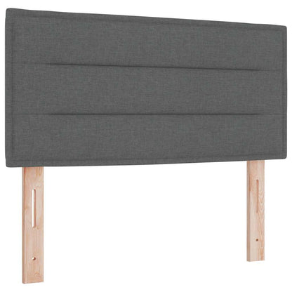 Postel S Boxspringem S Matrací Tmavě Šedá 80 X 200 Cm Textil