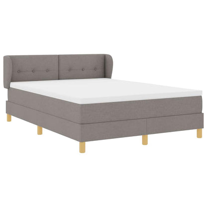 Postel S Boxspringem S Čelo Taupe 160 X 200 Cm Textil