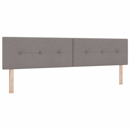 Postel S Boxspringem S Čelo Taupe 200 X 200 Cm Textil