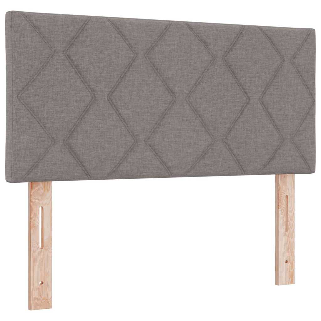 Postel S Boxspringem S Čelo Taupe 90 X 190 Cm Textil