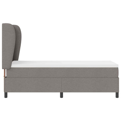 Postel S Boxspringem S Čelo Taupe 80 X 200 Cm Textil