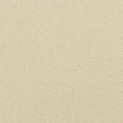 Postel S Boxspringem S Čelo Krémová 200 X 90 Cm Textil