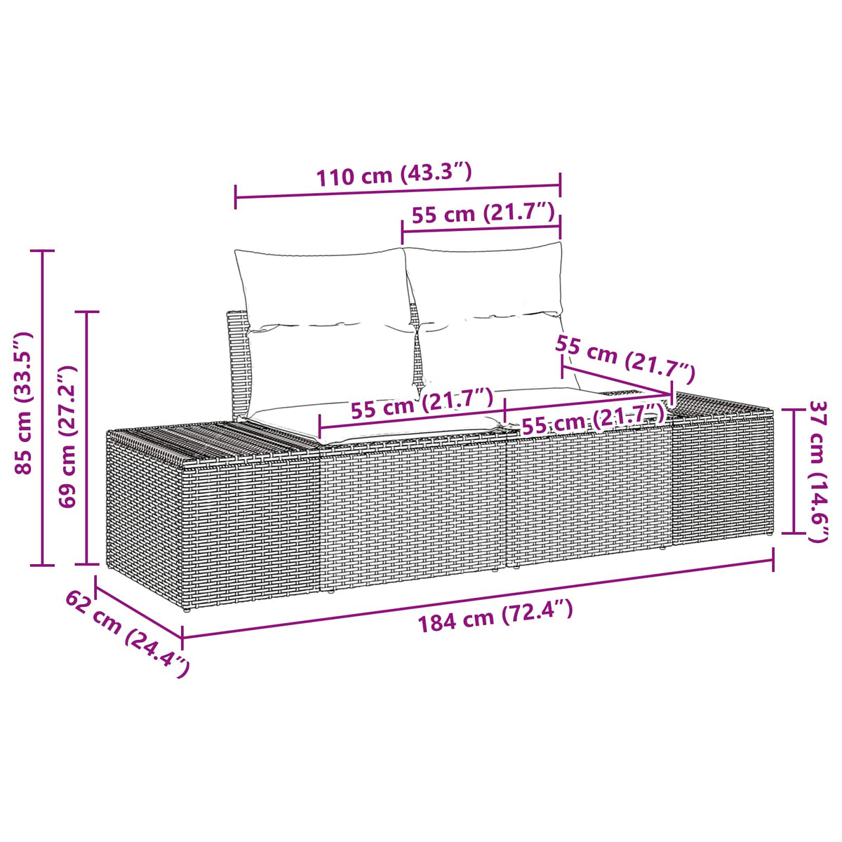 Zahradní Jídelní Souprava 6 Ks 5-Počet Míst A Tyrkysová