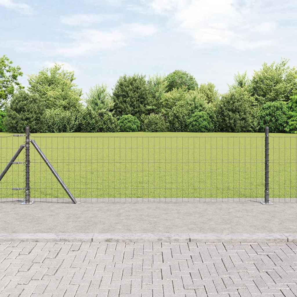 Euro Plotové Kotvení 50 X 0,4 M Stříbrná