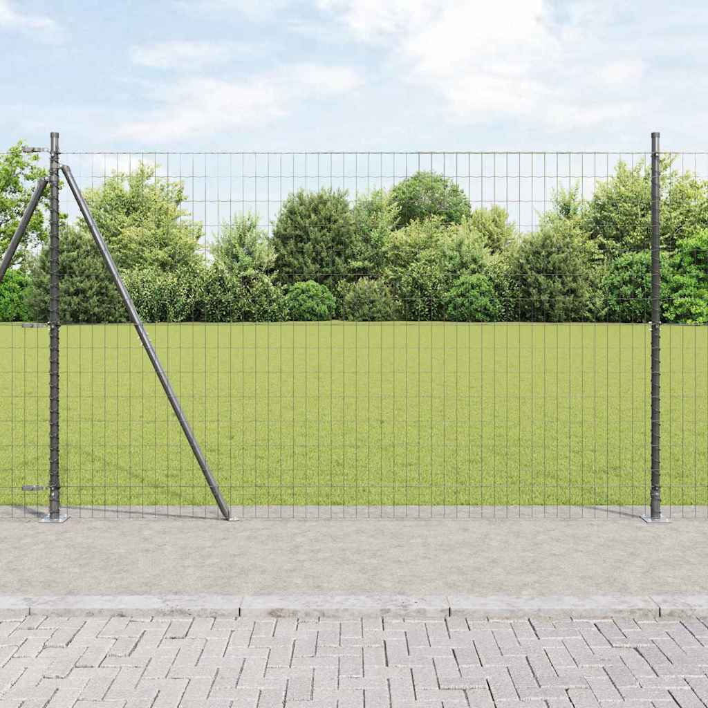 Euro Plotové Kotvení 50 X 0,4 M Stříbrná