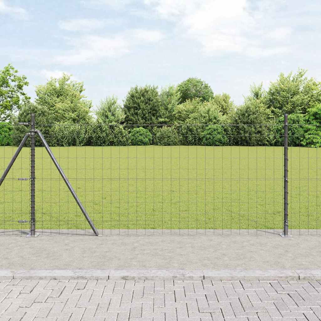 Euro Plotové Kotvení 50 X 0,4 M Stříbrná