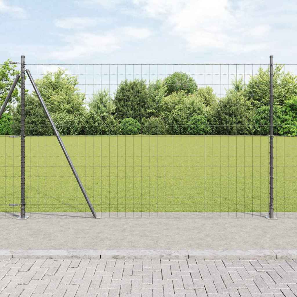 Euro Plotové Kotvení 50 X 0,4 M Stříbrná