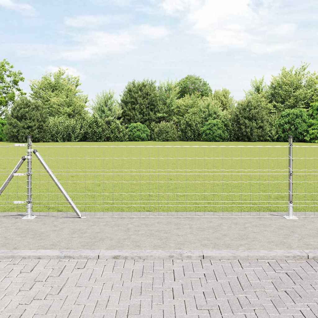 Euro Plotové Kotvení 50 X 0,4 M Stříbrná