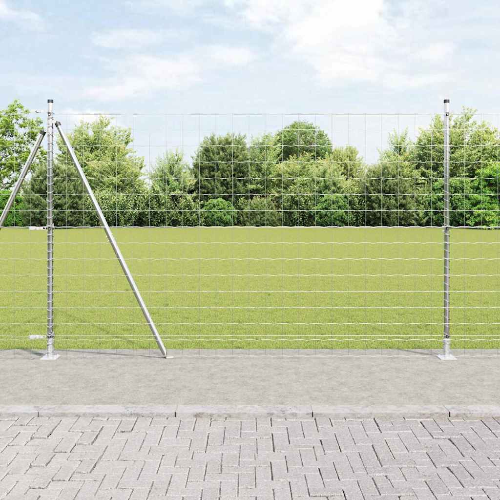 Euro Plotové Kotvení 50 X 0,4 M Stříbrná