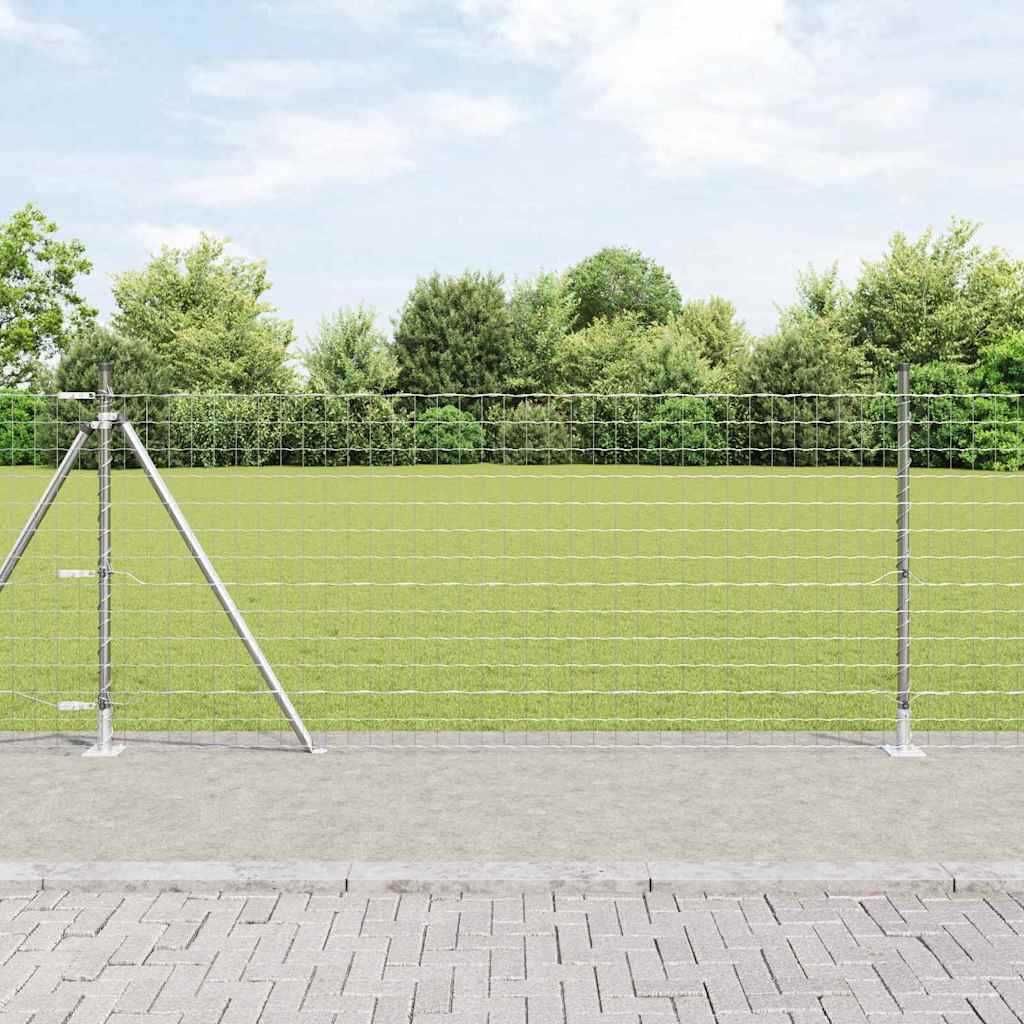 Euro Plotové Kotvení 50 X 0,4 M Stříbrná