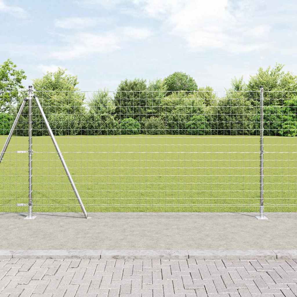 Euro Plotové Kotvení 50 X 0,4 M Stříbrná