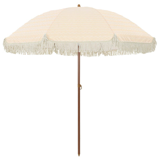 Plážový Slunečník 205 X 205 X 210 Cm Polyester A Ocel Kulatý