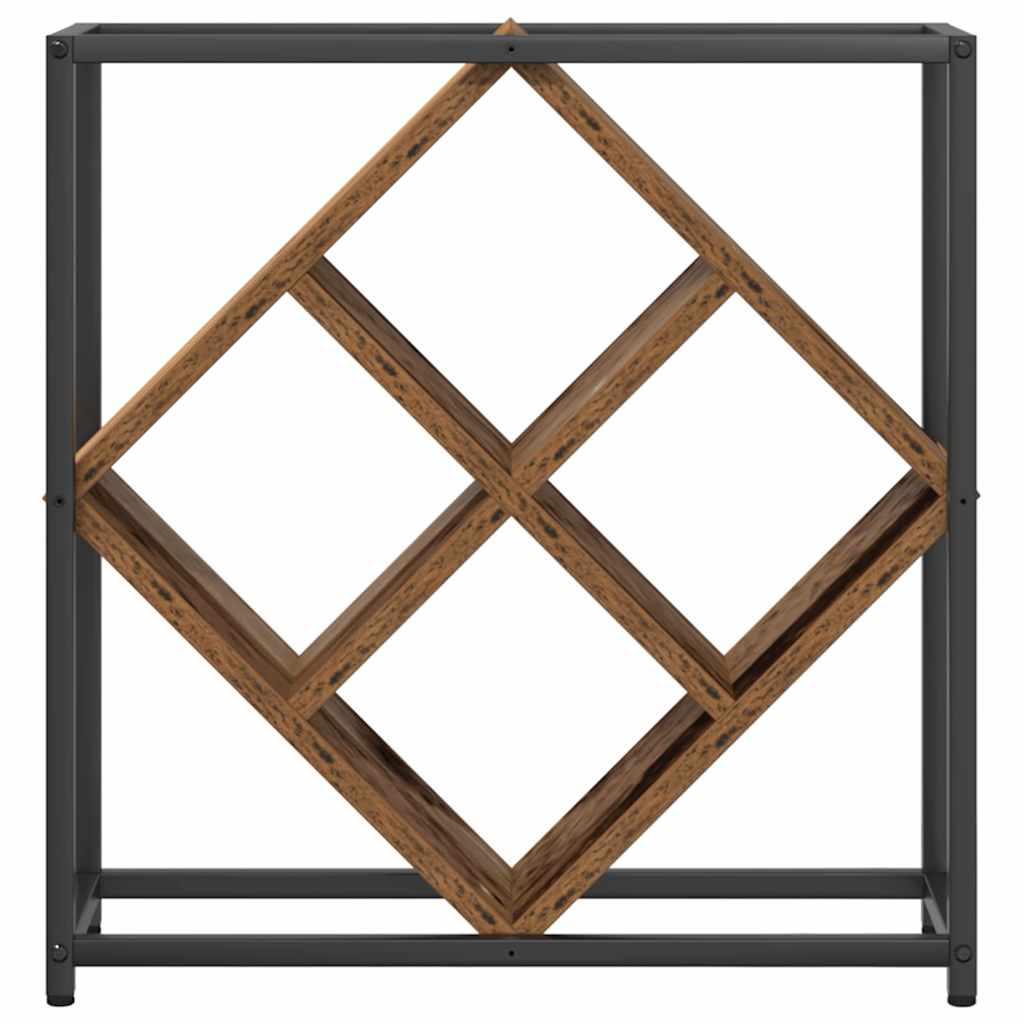 Stojan Na Víno 16 Lahví Kompozitní Dřevo Staré Dřevo
