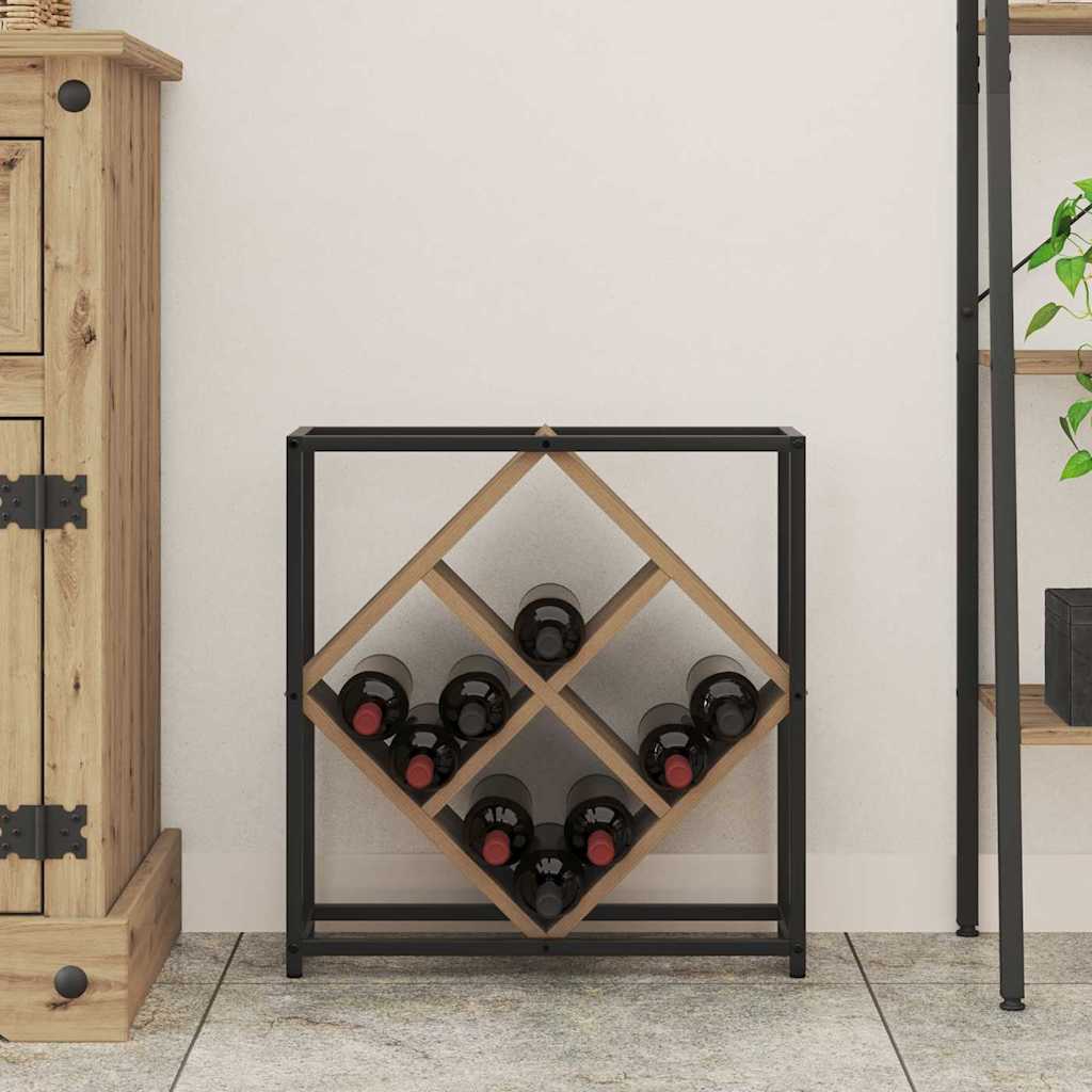 Stojan Na Víno 16 Lahví Kompozitní Dřevo Artisanový Dub