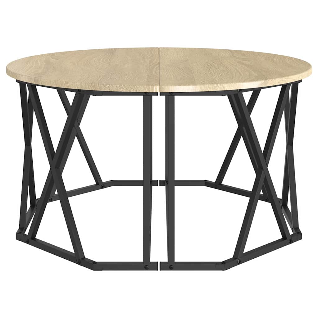 Konferenční Stolek Sonoma Dub 80 X 80 X 42 Cm