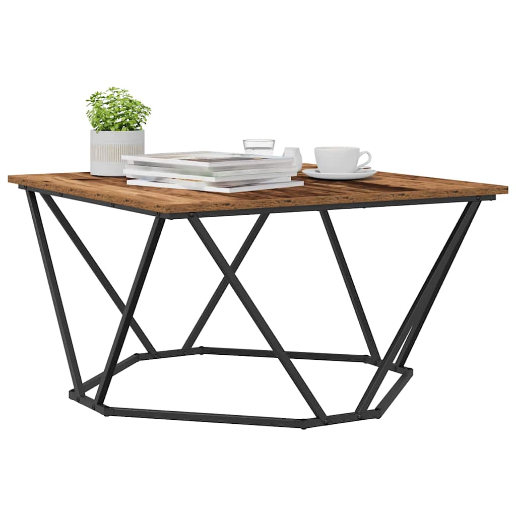 Konferenční Stolek Staré Dřevo 80 X 80 X 45 Cm