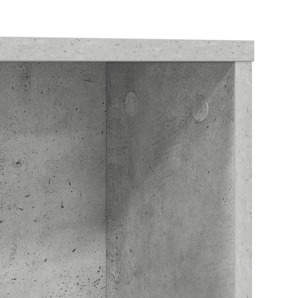 Stůl Betonově Šedá Kompozitní Dřevo 91 X 50 X 149 Cm