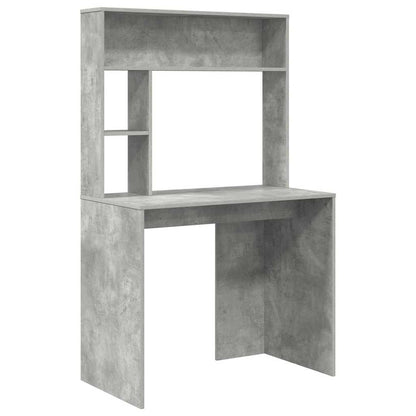 Stůl Betonově Šedá Kompozitní Dřevo 91 X 50 X 149 Cm