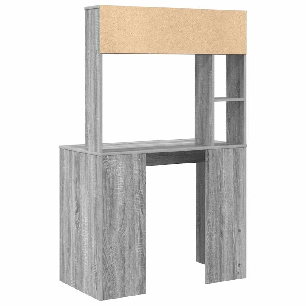 Stůl Šedá Sonoma Kompozitní Dřevo 91 X 50 X 149 Cm