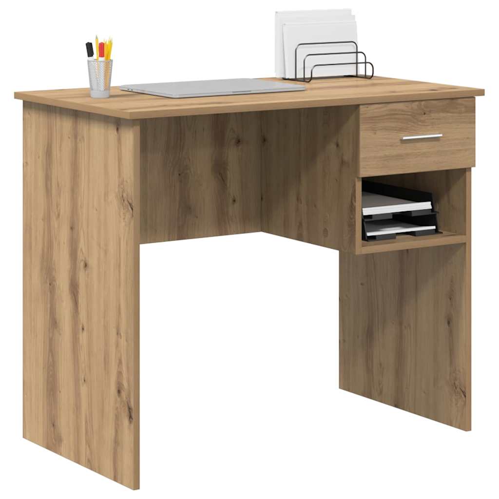 Stůl Artisanový Dub Kompozitní Dřevo 90 X 49 X 75 Cm
