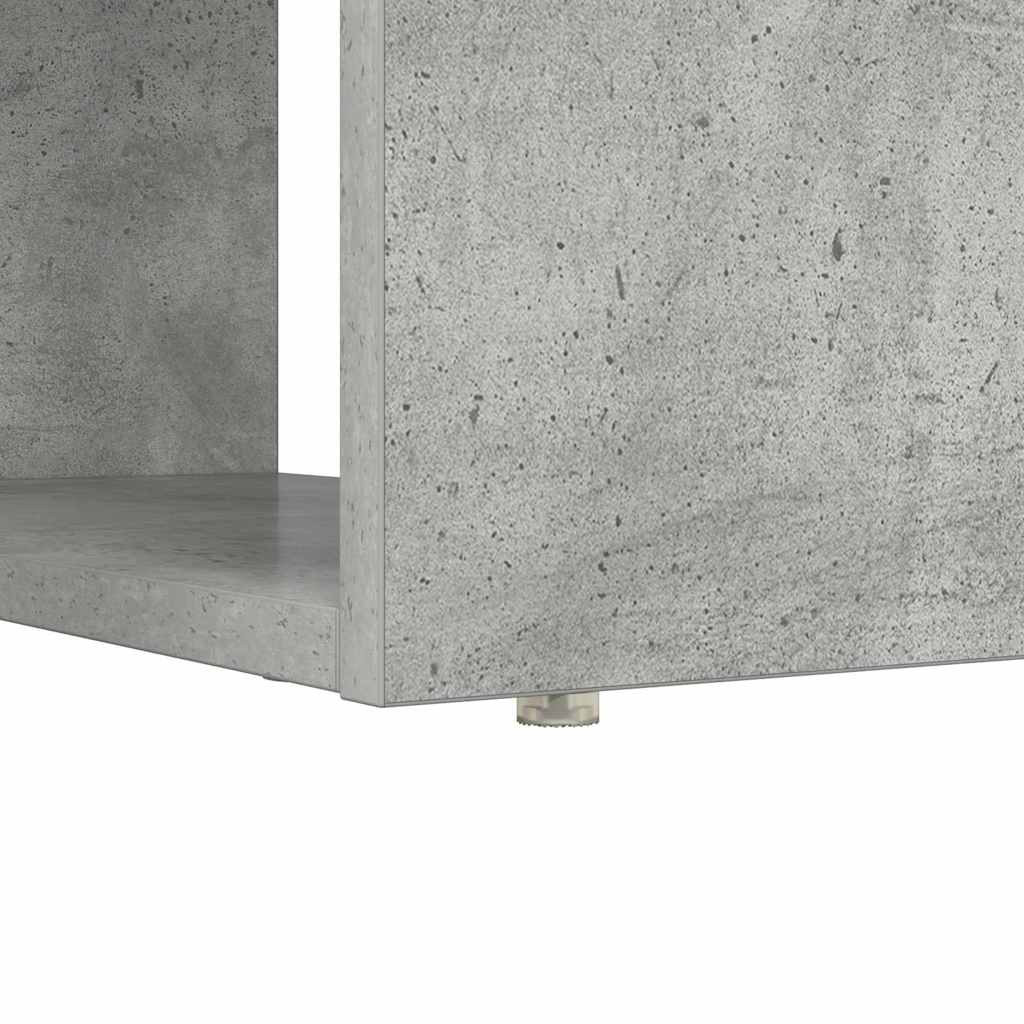 Stůl Betonově Šedá Kompozitní Dřevo 113 X 54 X 120 Cm