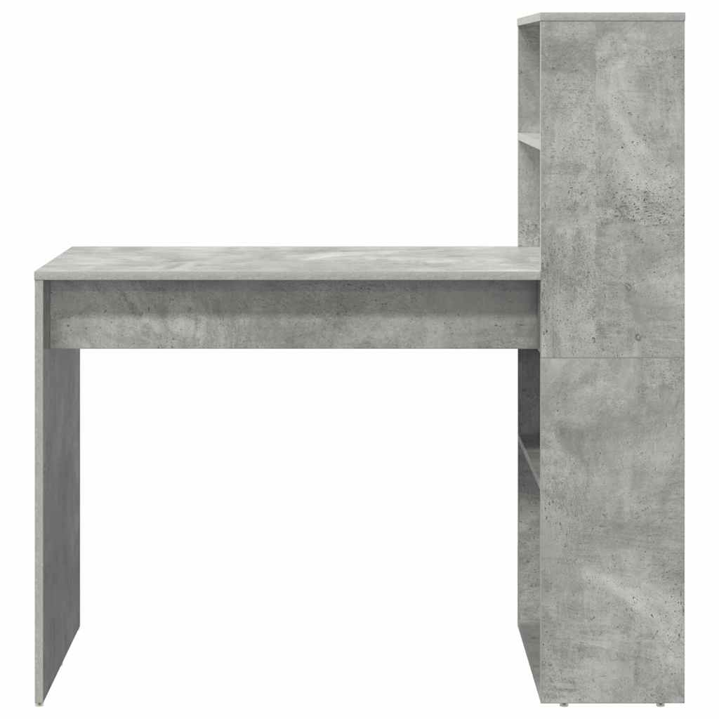 Stůl Betonově Šedá Kompozitní Dřevo 113 X 54 X 120 Cm