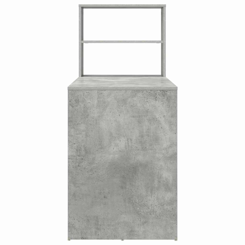 Stůl Betonově Šedá Kompozitní Dřevo 113 X 54 X 120 Cm