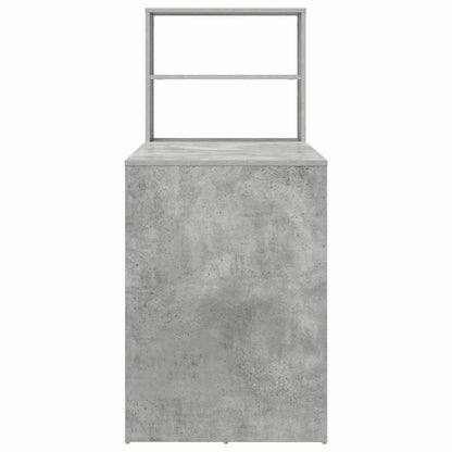 Stůl Betonově Šedá Kompozitní Dřevo 113 X 54 X 120 Cm