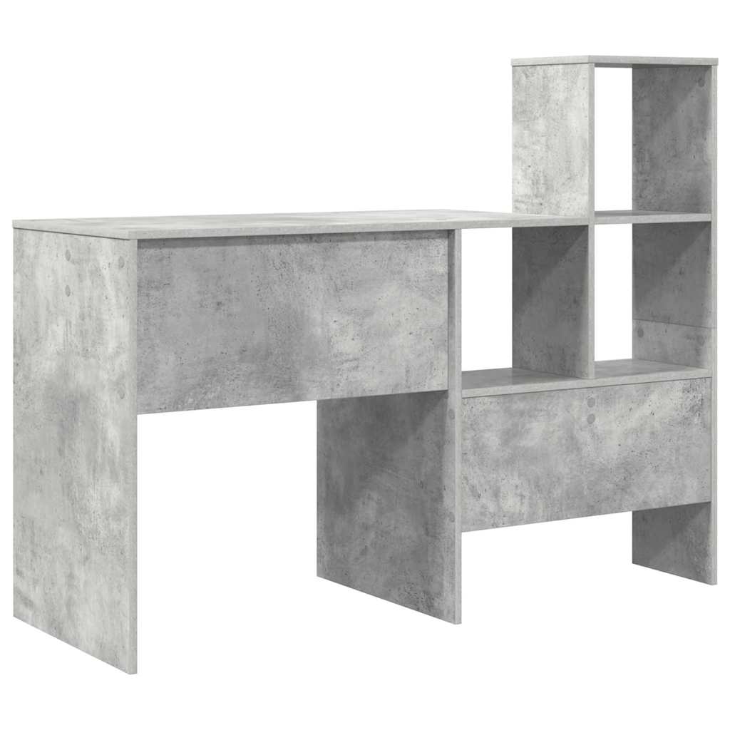 Stůl Betonově Šedá Kompozitní Dřevo 131,5 X 50 X 106,5 Cm
