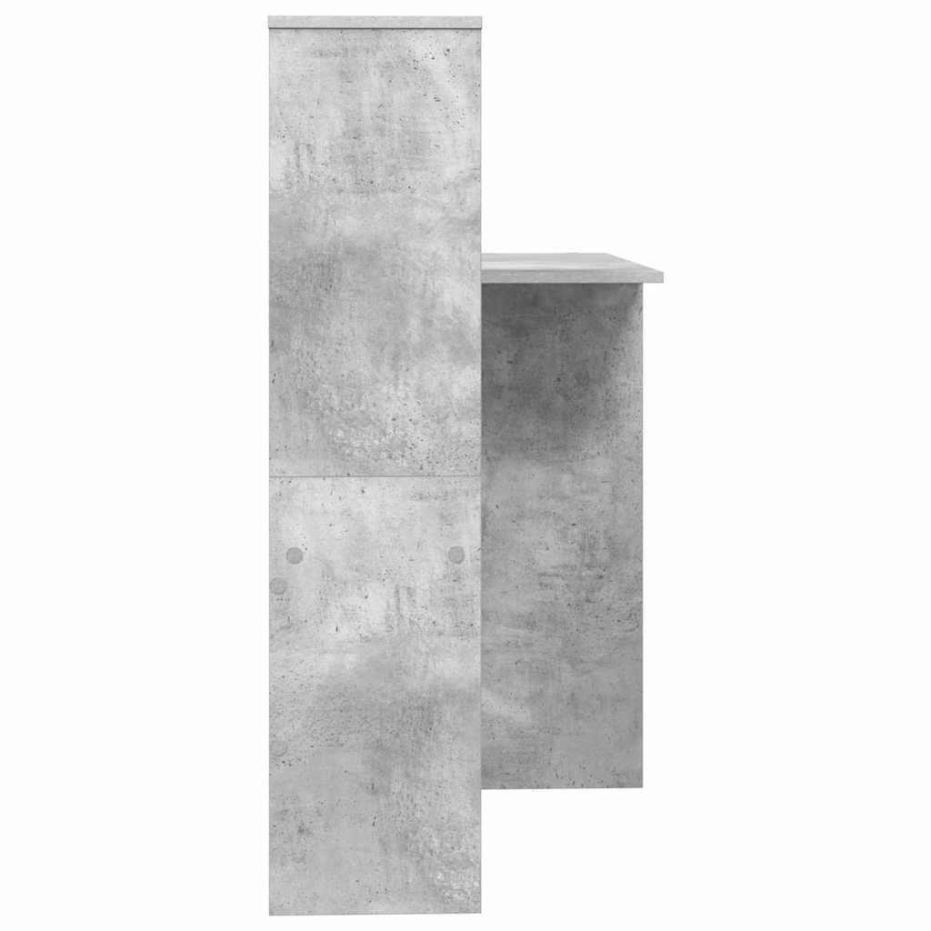 Stůl Betonově Šedá Kompozitní Dřevo 131,5 X 50 X 106,5 Cm
