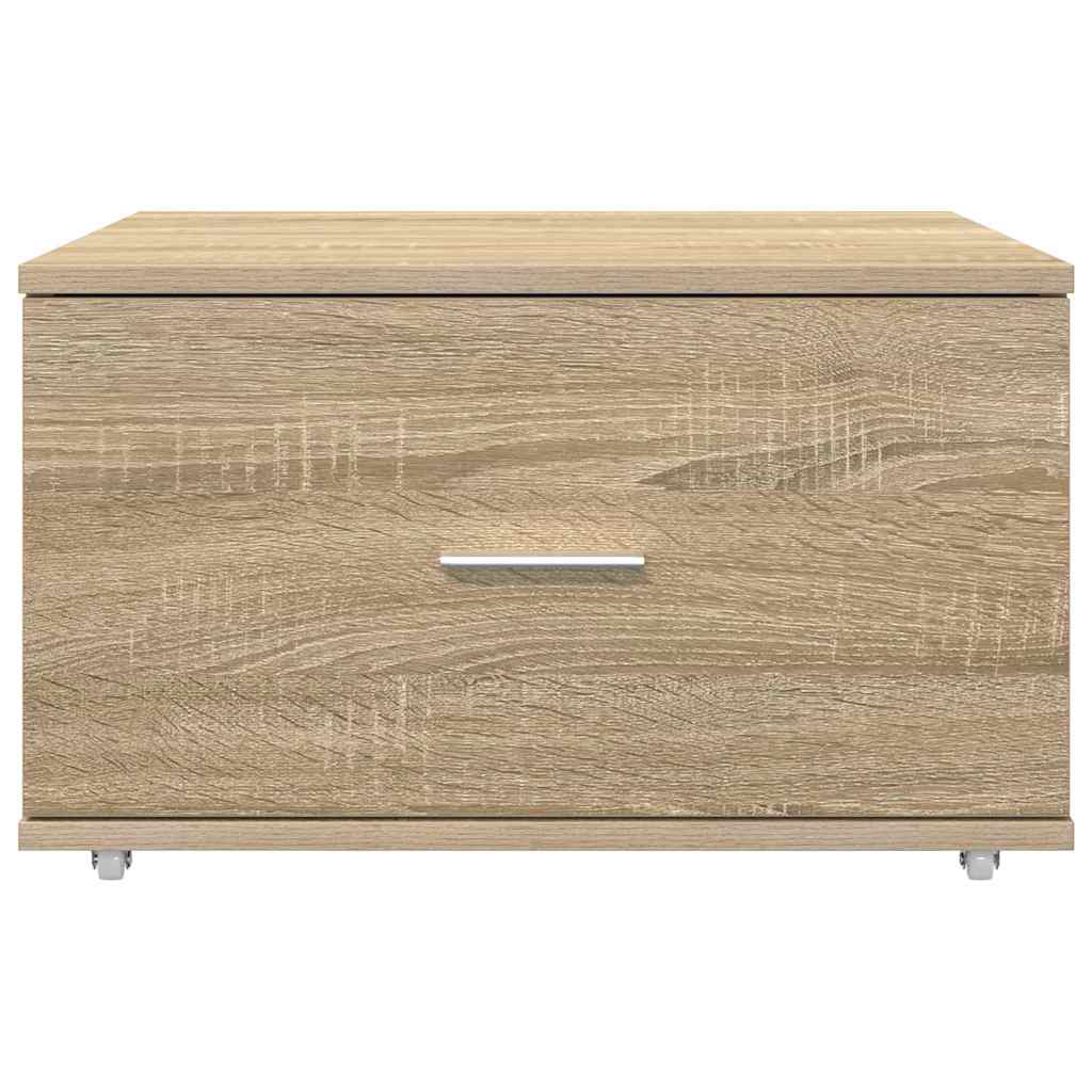 Skříň Se Zásuvkami S Kolem Sonoma Dub 55 X 45 X 31 Cm