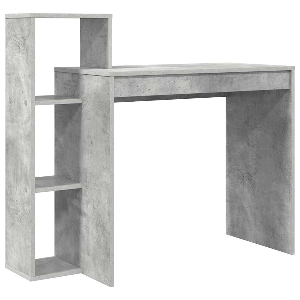 Stůl Betonově Šedá Kompozitní Dřevo 100 X 40 X 90 Cm