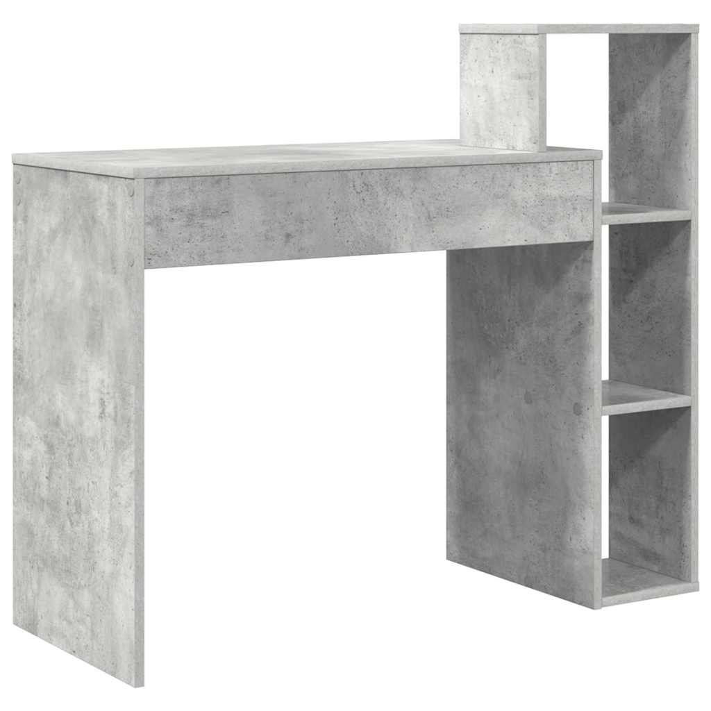 Stůl Betonově Šedá Kompozitní Dřevo 100 X 40 X 90 Cm