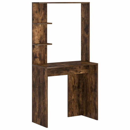 Stůl Kouřový Dub Kompozitní Dřevo 78,5 X 37 X 154,5 Cm