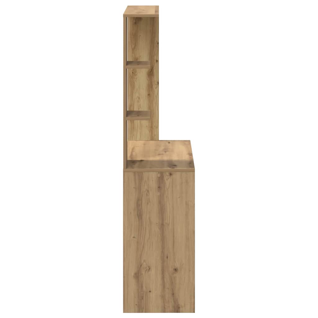 Stůl Artisanový Dub Kompozitní Dřevo 78,5 X 37 X 154,5 Cm