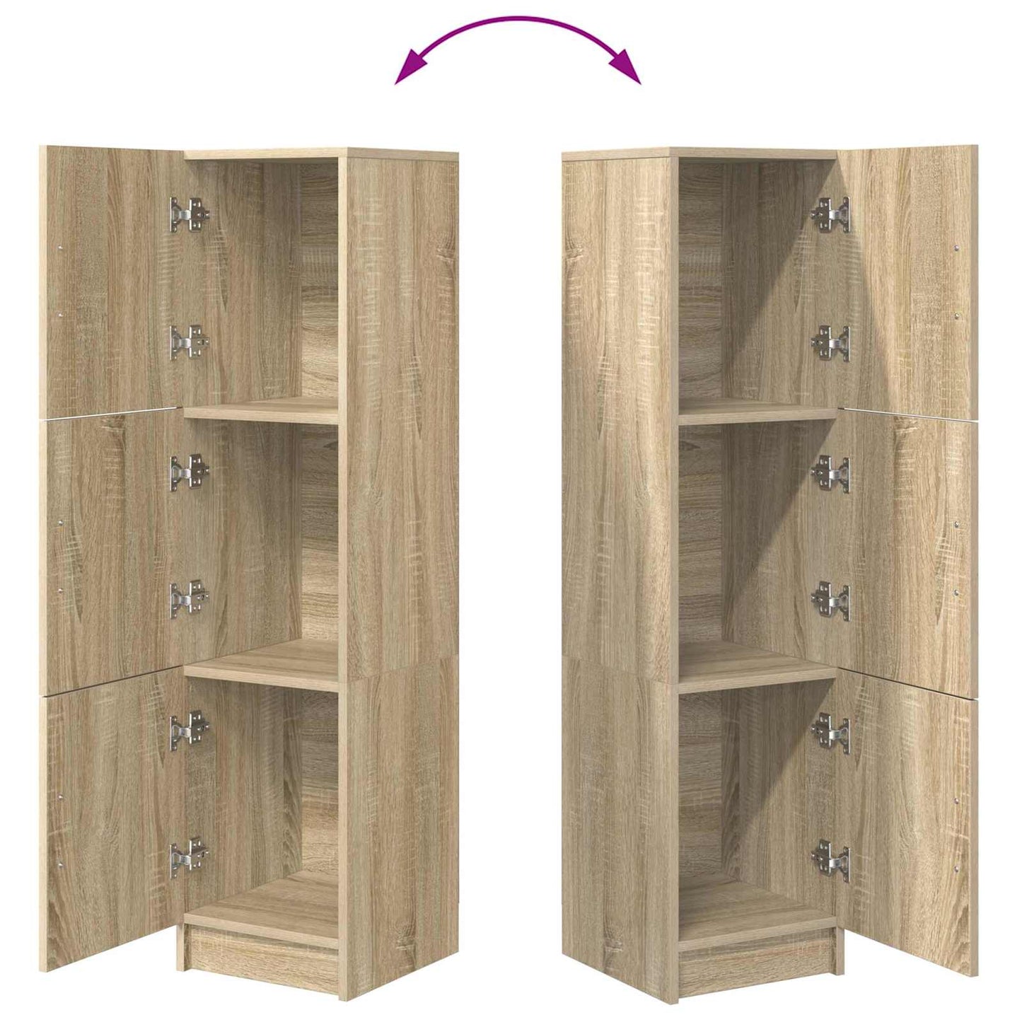 Vysoký Bufet Sonoma Dub 31.5 X 32 X 122.5 Cm