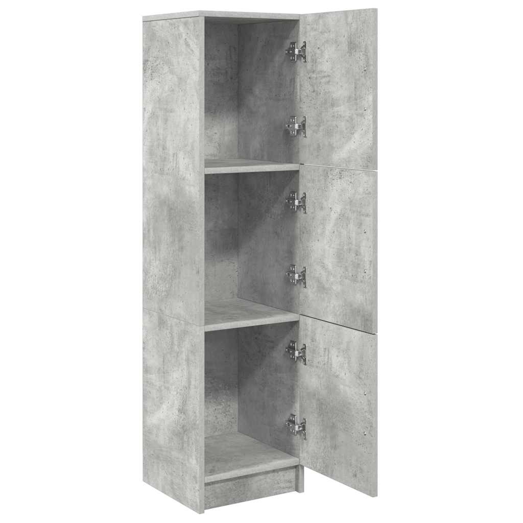 Vysoký Bufet Betonově Šedá 31.5 X 32 X 122.5 Cm