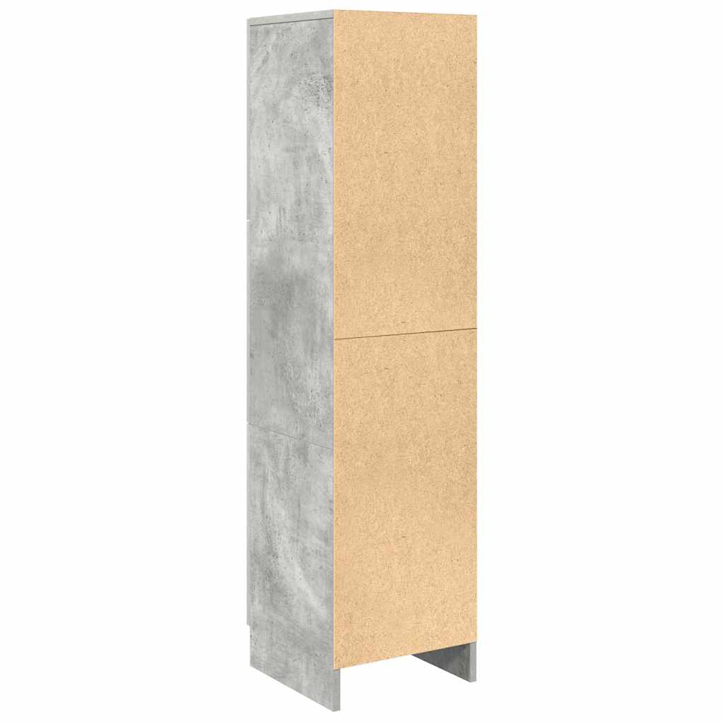 Vysoký Bufet Betonově Šedá 31.5 X 32 X 122.5 Cm