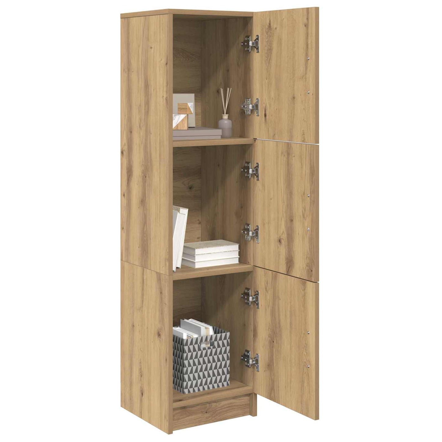 Vysoký Bufet Artisanový Dub 31.5 X 32 X 122.5 Cm