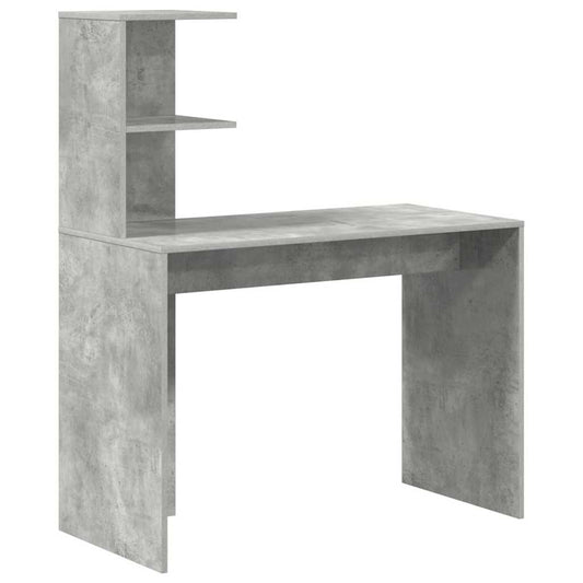 Stůl Betonově Šedá Kompozitní Dřevo 102 X 50 X 124 Cm