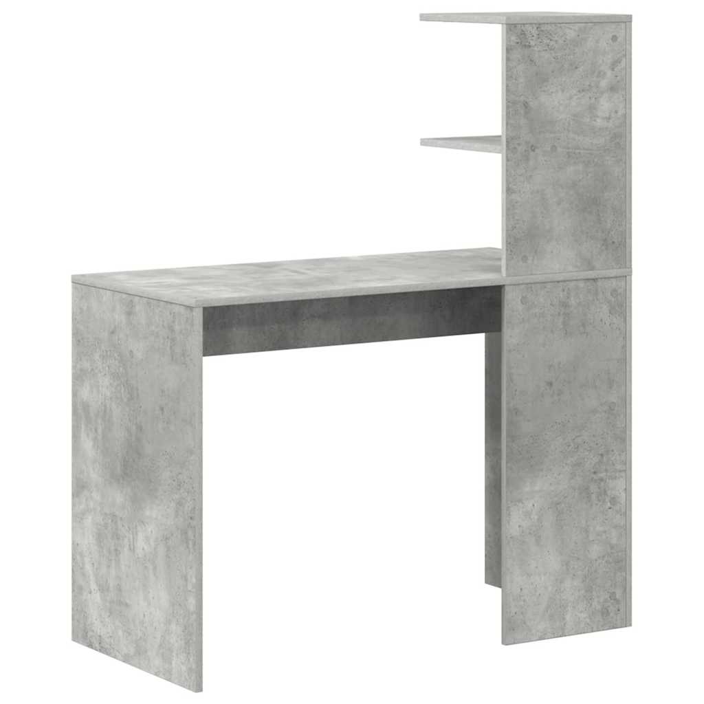 Stůl Betonově Šedá Kompozitní Dřevo 102 X 50 X 124 Cm