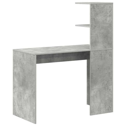 Stůl Betonově Šedá Kompozitní Dřevo 102 X 50 X 124 Cm