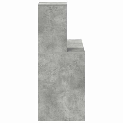 Stůl Betonově Šedá Kompozitní Dřevo 102 X 50 X 124 Cm