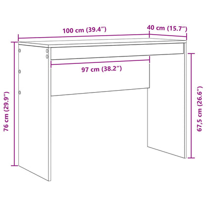 Stůl Bílá 100 X 40 X 76 Cm